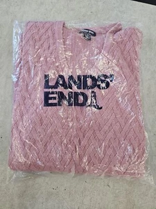 New Lands' End Woman's Long Sleeve Cotton V Neck Tunic Sweater Size 1X - Picture 1 of 7