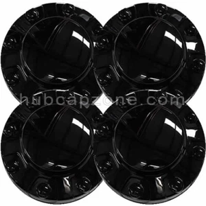 Fits 2021-2022 Ram 3500 Black Front Rear Center Hub Caps 17 Dually Steel Wheels - Picture 1 of 3