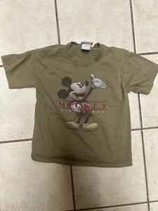 VTG Mickey Mouse Disneyland t shirt small kids short sleeve graphic 100 cotton - Picture 1 of 5