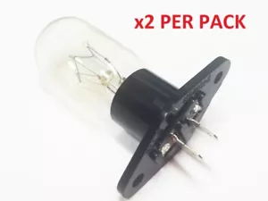 2x Bombilla globo de horno microondas terminales rectos 240V 25W T170 - Imagen 1 de 2