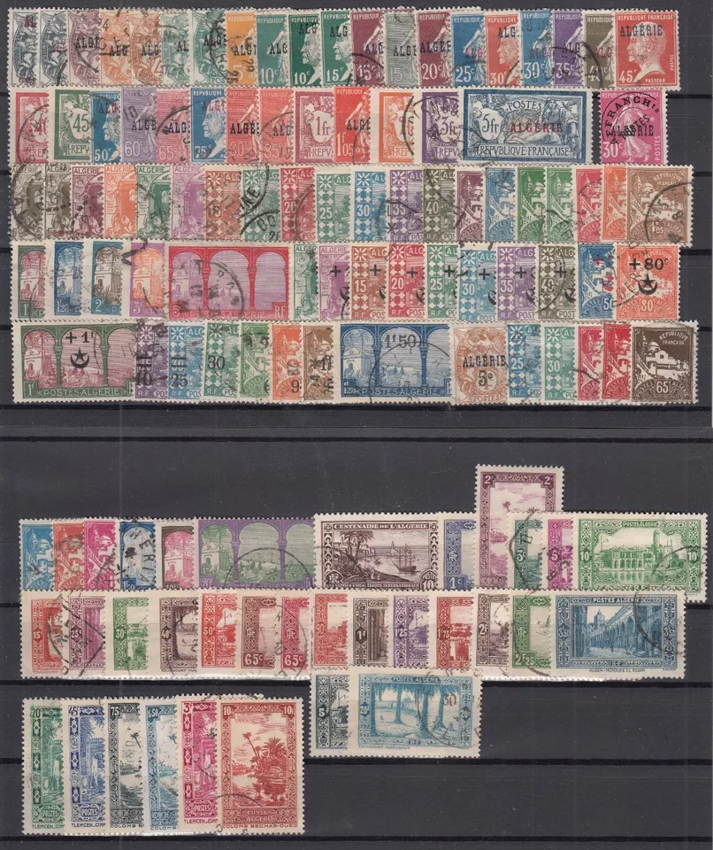 RI25457/ FRENCH ALGERIA – 1924 / 1937 USED SELECTION – CV 290 $ - Image 1 of 1