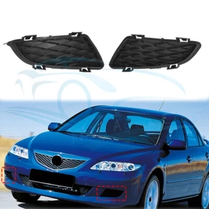 Fit For Mazda 6 2002-2008 Pair Front Bumper Lower Grille Fog Light Lamp Cover c - Picture 1 of 8
