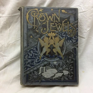 Vtg 1888 Book Crown Jewels Gems of Literature Art & Music Steel Plate Engraving - Picture 1 of 12