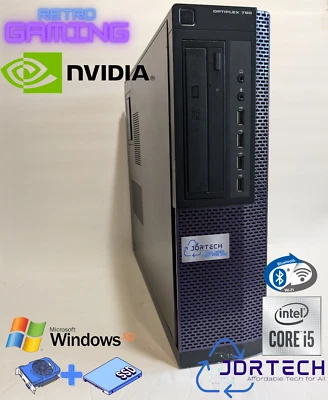Retro Gaming Windows XP Intel Core i5 SSD Nvidia GPU WIFI BT Optiplex 790 DT - Image 1 of 4