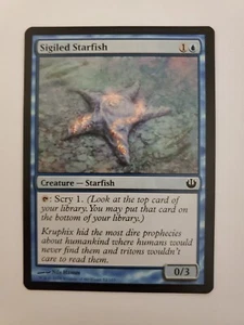 MTG Magic The Gathering Card Sigiled Starfish Creature Starfish Blue Journey Int - Picture 1 of 2