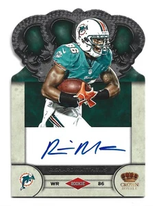 Rishard Matthews Autogramm /245 Miami Dolphins 2012 Crown Royale AUTO Football - Bild 1 von 2