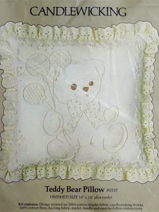 Teddy Bear Pillow, Candamar Something Special Kit 80110, Candlewicking, New - Picture 1 of 5