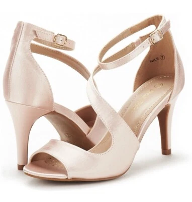 DREAM PAIRS Women's NILE Fashion Stilettos Open Toe Pump Heel Sandals - Image 1 of 3