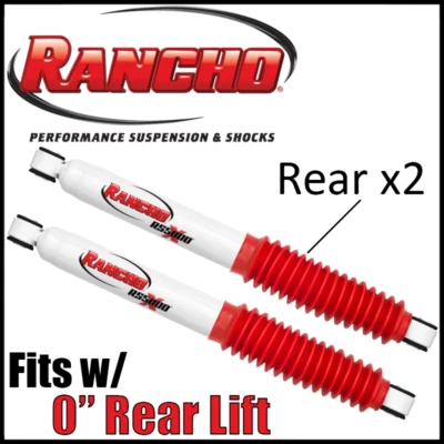 Rancho RS5000X Rear Gas Shocks Absorbers PAIR 2004-2008 Ford F-150 4WD w/0" Lift - Image 1 of 3