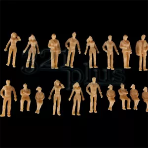 100 pcs. O Scale 1:48 People Minature Accessories sitting standing Human Figures - Picture 1 of 3