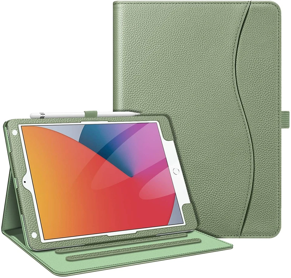 Stand Case for iPad 9th 8th 7th 10.2 Inch Multi-Angle Viewing Cover with Pocket - Image 1 of 4