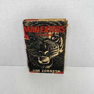 MAN-EATERS OF KUMAON by Jim Corbett; First Canadian Printing 1946 Hardcover w/DJ - Picture 1 of 24