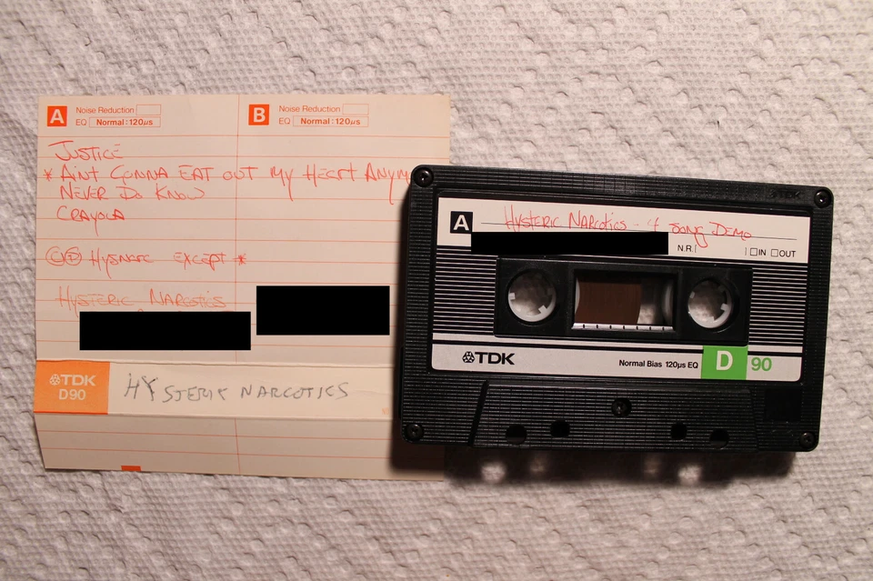 Hysteric Narcotics - 4 Song Demo US private demo cassette 1987? TESTED garage   - Image 1 of 1