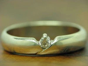 925 Sterling Silber Ring mit Zirkonia Solitär Besatz / Echtsilber / RG 57 / 3,7g - Bild 1 von 3