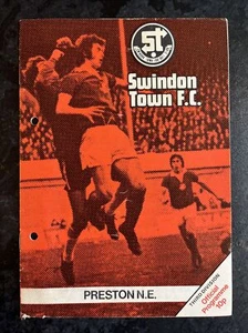 SWINDON TOWN F.C V PRESTON NORTH END - 8 NOV 1975 - Picture 1 of 2