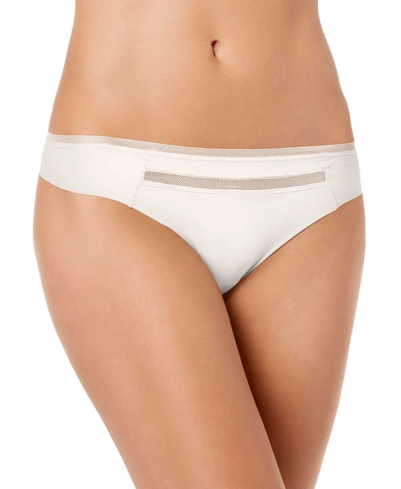 Calvin Klein Invisibles Thong With Mesh Size S J362