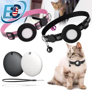 AirTag Dog Cat Collar Reflective Belt Air Tag GPS Anti-lost Tracker GPS Devices - Picture 1 of 22