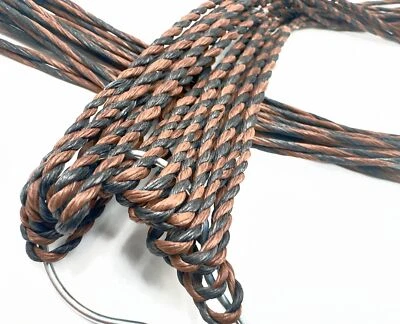 Flemish Recurve Bowstring - D97 - Black & Tan - Image 1 of 3