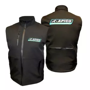 Chaleco calentador de cuerpo Apico Factory Racing Softshell grande joven negro MX Enduro - Imagen 1 de 1