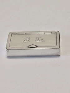 Antique Silver Victorian Snuff Box BARNET HENRY JOSEPH Chester 1885 **EX COND** - Picture 1 of 12