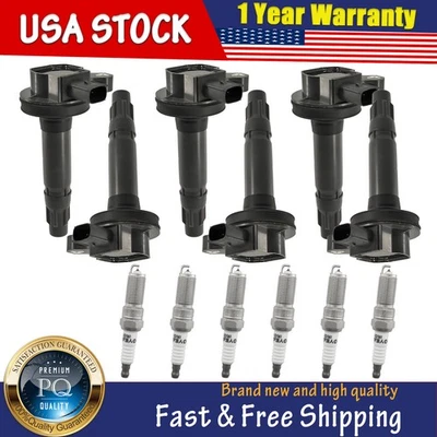 6X bobinas de encendido y bujías para Ford Transit 2015-2018-150 Transit-250 3,7 L Foto 1 de 4