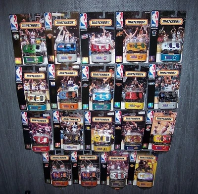 批量 (19X) "MATCHBOX" NBA VIPERS * CELTICS NICKS LAKERS SONICS PACERS * * 卡片 — 第 1/4 张图片
