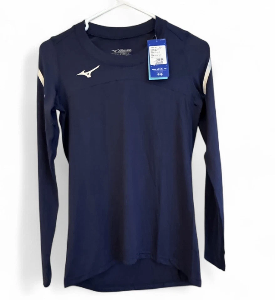 Camiseta de ataque de voleibol manga larga Mizuno para mujer talla XS $40 precio de venta sugerido por el fabricante Foto 1 de 4