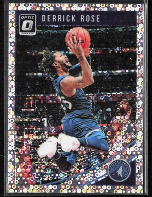 2018-19 Donruss Optic Derrick Rose Fast Break Disco Timberwolves - Image 1 of 2