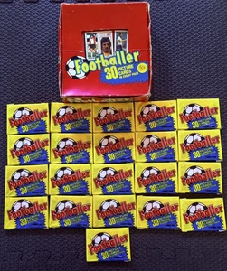 1981 Topps Soccer Footballer Wax Pack Box English Premier League - 21 Packs mit Box - Bild 1 von 19