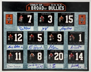 (11) Multi Signed Philadelphia Flyers Broad Street Bullies 16x20 Photo PSA 699 - Bild 1 von 6