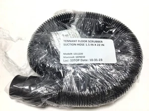Tennant 1250482/1211220 Floor Scrubber Suction/Drain Hose Assembly w/2Cuff PVC - Picture 1 of 9