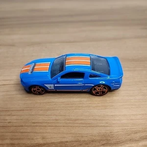 2013 HOT WHEELS '10 FORD SHELBY GT500 BLUE 2 7/8" DIECAST CAR W/ ORANGE & WHITE - Picture 1 of 6