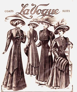 1908 La Vogue Coats Suits Ladies Home Journal Original Magazine Antique Print Ad - Picture 1 of 2