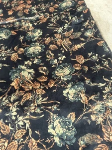 Juego de Cortinas Bohemias 50 X 70 Negro Suave Verde Quemado Naranja Floral Otoño Otoño - Imagen 1 de 4