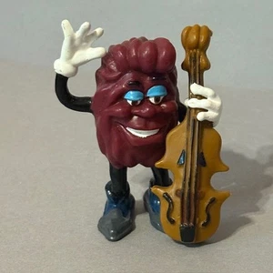 Vintage California Raisins Figure 1983 Applause TM Anthropomorphic Bass Guitar - Picture 1 of 3