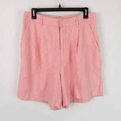 Abercrombie Fitch шорты мужчин M (30 x 5,5) розовый льняной смеси Chino опрятный новый с Ярлыками - Изображение 1 из 4