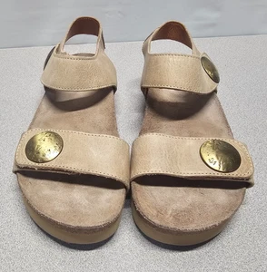 Taos Luckie Shoes Women's Size 7-7.5 US Biege Leather Strappy Comfort Sandal - Picture 1 of 9