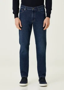 ZEGNA 2025 collection dark blue stone washed Roccia jeans Size 32 authentic NWT - Picture 1 of 14