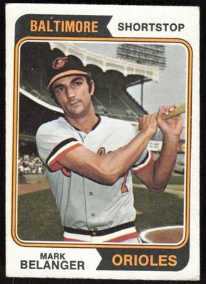 1974 Topps #329 Mark Belanger - $1 SHIPPING (JB4) - Image 1 of 2