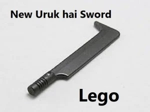 Lego Uruk Hai Sword Uruk-hai Ninjago Pearl Dark Gray Thick Wide Blade Hidden - Picture 1 of 1