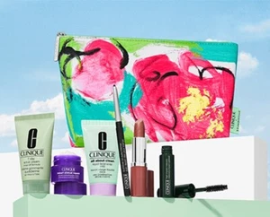 Clinique 7 Pc Set SmartClinical Repair Eye Cream Scrub Cream Bare Pop SEALED - Picture 1 of 2