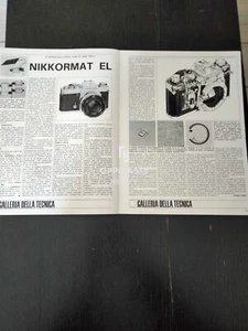 1973 NEU NIKKORMAT EL NIKON KAMERA TECHNISCHE EIGENSCHAFTEN VINTAGE - Bild 1 von 1