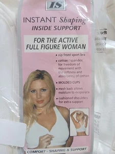 Plusform Instant Shaping Sports Bra Size 36/38 D/DD 1612 - Picture 1 of 6