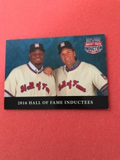Ken griffey Jr. Mike Piazza HOF Inductee Post Card 2016 MLB Hall of Fame Rare 