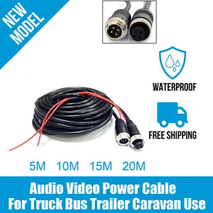 4-Pin Aviation Extension Cable with Trigger Wire 5-25M for Car Rear View Camera - Picture 1 of 18