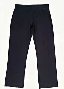 NIKE Dri-Fit Girls LARGE 12-14 Exercise Yoga PANTS BLACK Flare Athletic Leggings - Picture 1 of 10