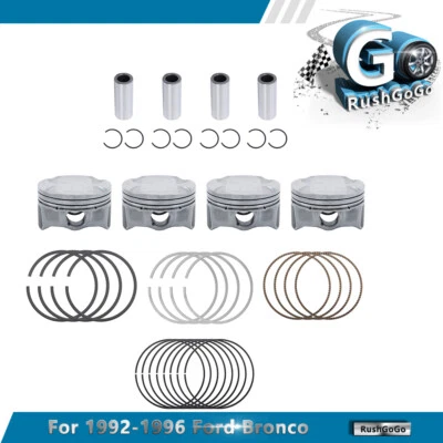 Juego de anillo de pistón + pistón para motor Kia Forte Hyundai Elantra 2011-2015 2016 1,8 L Foto 1 de 4