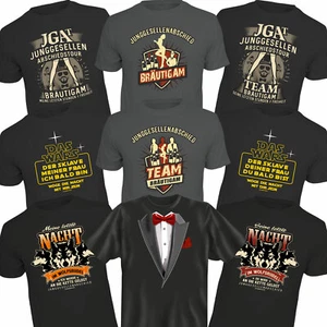 T-Shirt Junggesellenabschied JGA Abschiedstour Herren Party Hochzeit Bräutigam - Bild 1 von 11