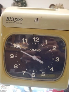 Amano Bx-1500 Time Recorder,Electronic,Dot Matrix Pre-Owned - Picture 1 of 7