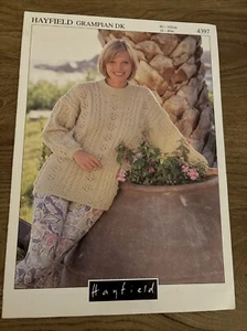 Hayfield Grampian Knitting pattern 4397 Sweater - Picture 1 of 2